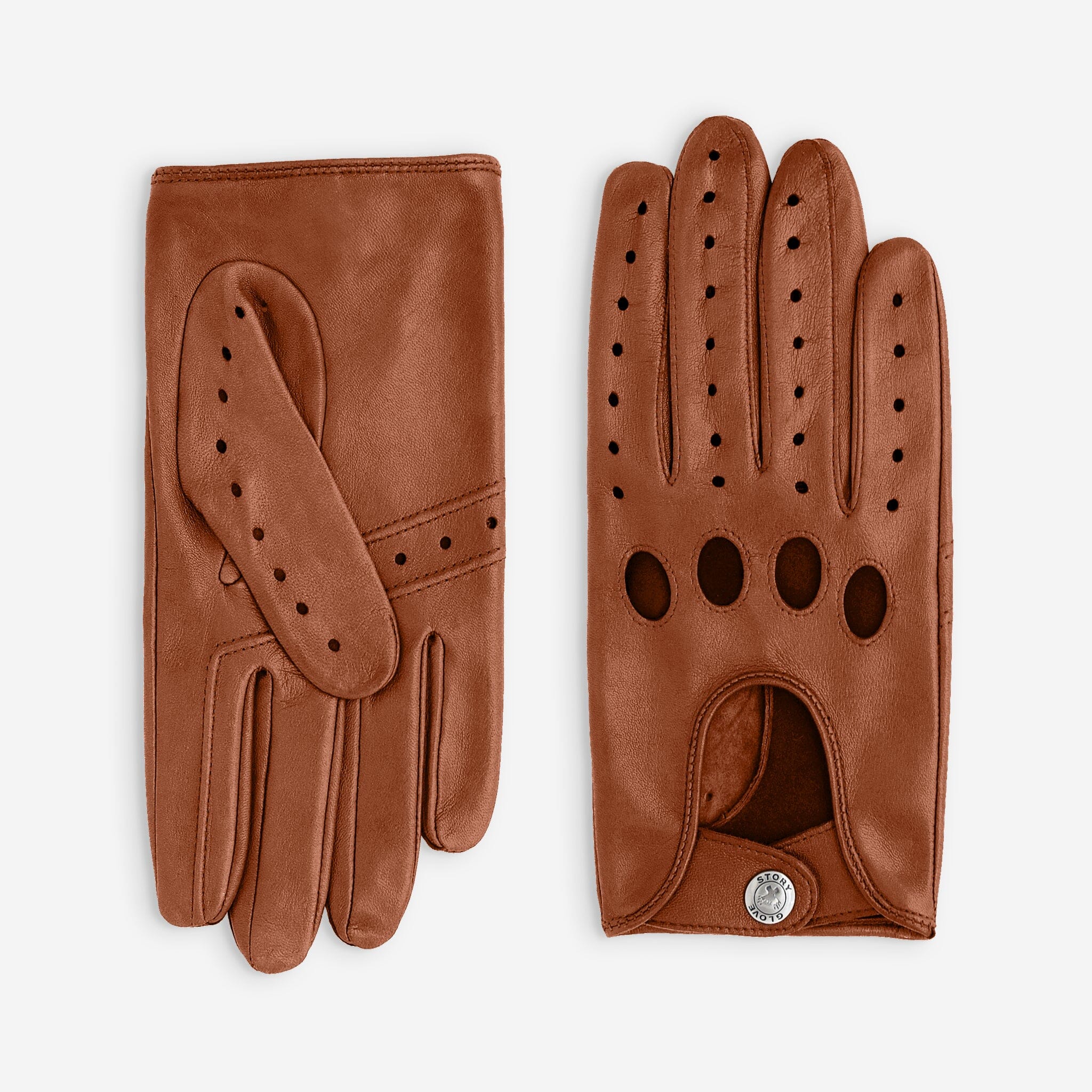 Gants de conduite cuir agneau-non doublé-22035NF Gants de conduite homme Glove Story Sienna 8 