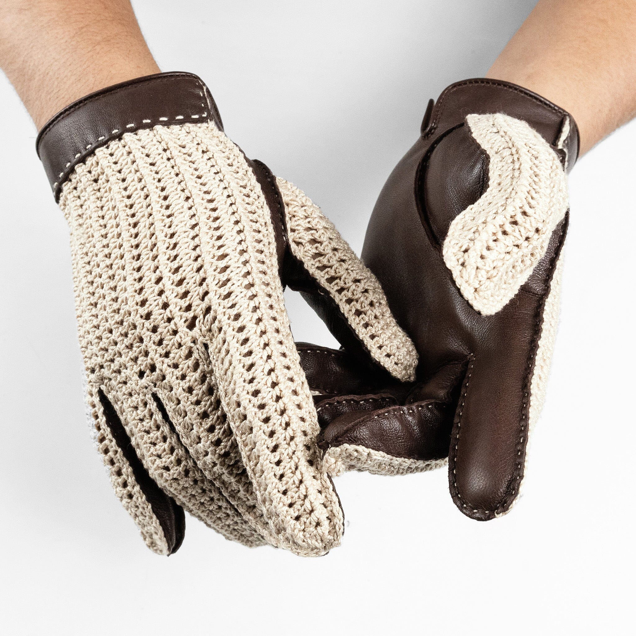 Gants De Conduite En Cuir De Mouton Italien - Doublure Polaire - Homme - Luxe Et Confort - Fait Main