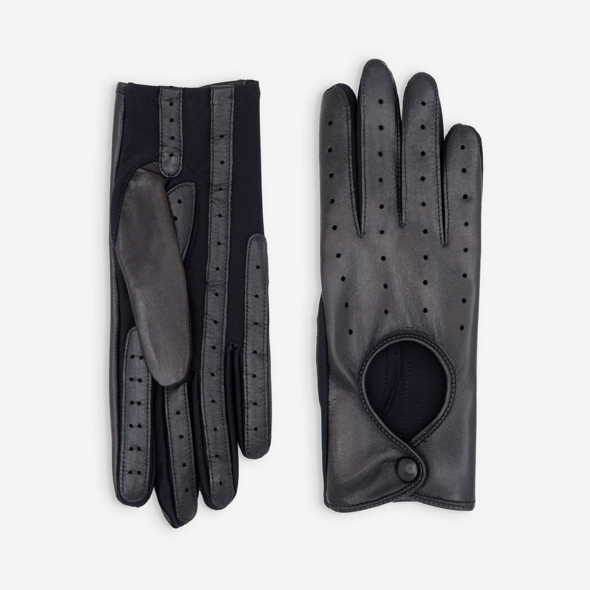 Fahrerhandschuhe aus Flexi-Leder (Lammleder & Spandex) – ungefüttert –