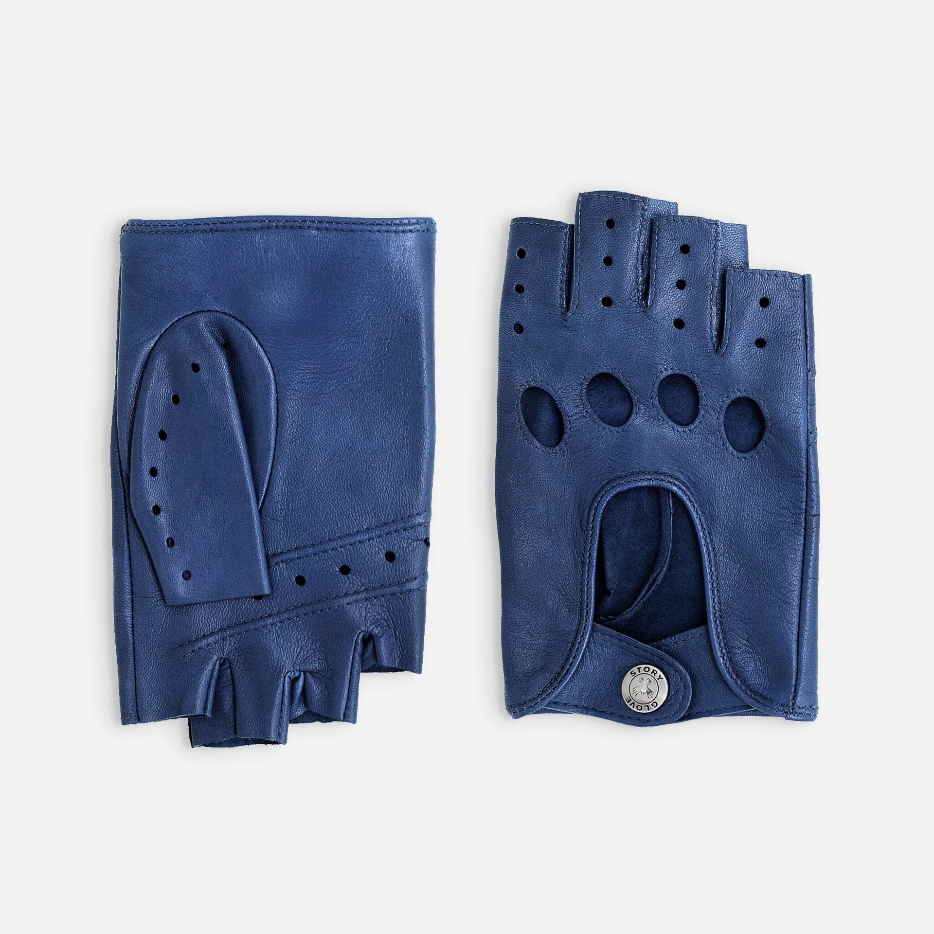 Gants de conduite, mitaines-cuir agneau-non doublé-22036NF