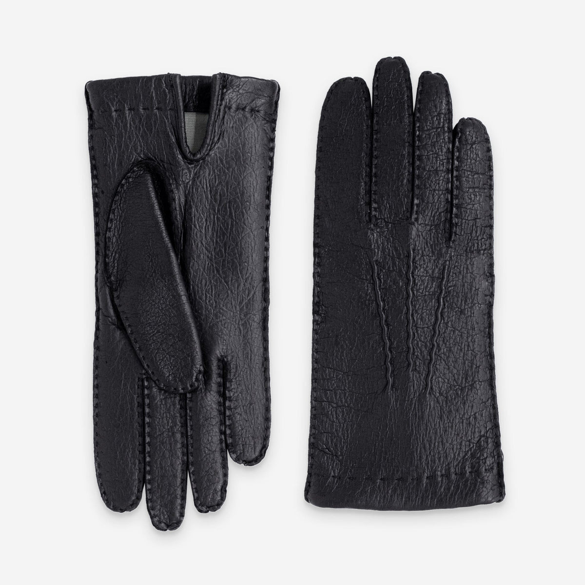 Damenhandschuhe aus Pecari-Leder – 100 % Seidenfutter