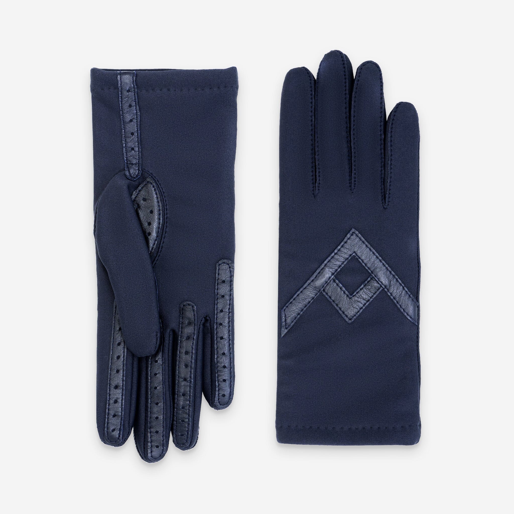 Gants flexicuir-agneau-spandex-100% laine-11063CA Gants taille unique femme Glove Story Deep Blue TU 