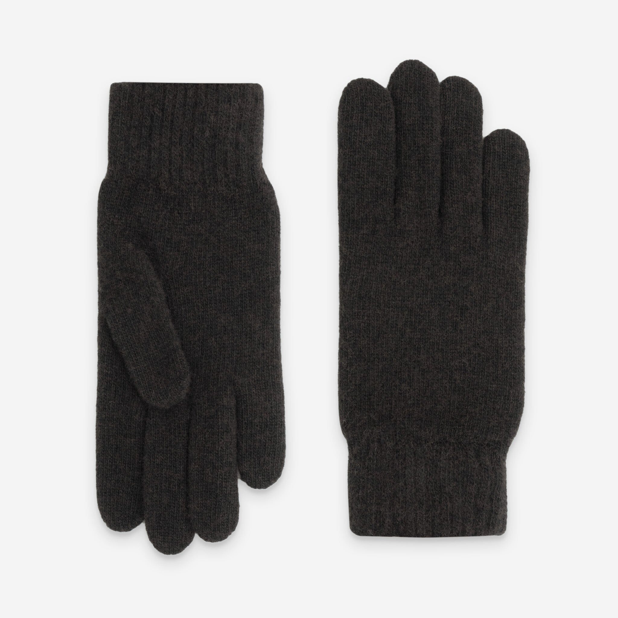 Gants homme 90% cachemire 10% laine merino-33003NF Gants laine homme Glove Story Choco TU 