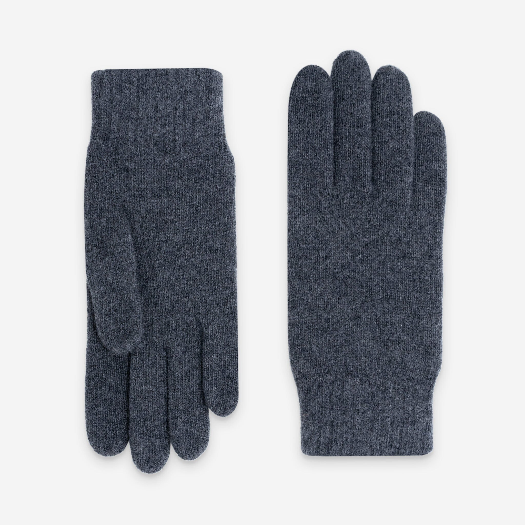 Gants homme 90% cachemire 10% laine merino-33003NF Gants laine homme Glove Story Gris Fonce TU 