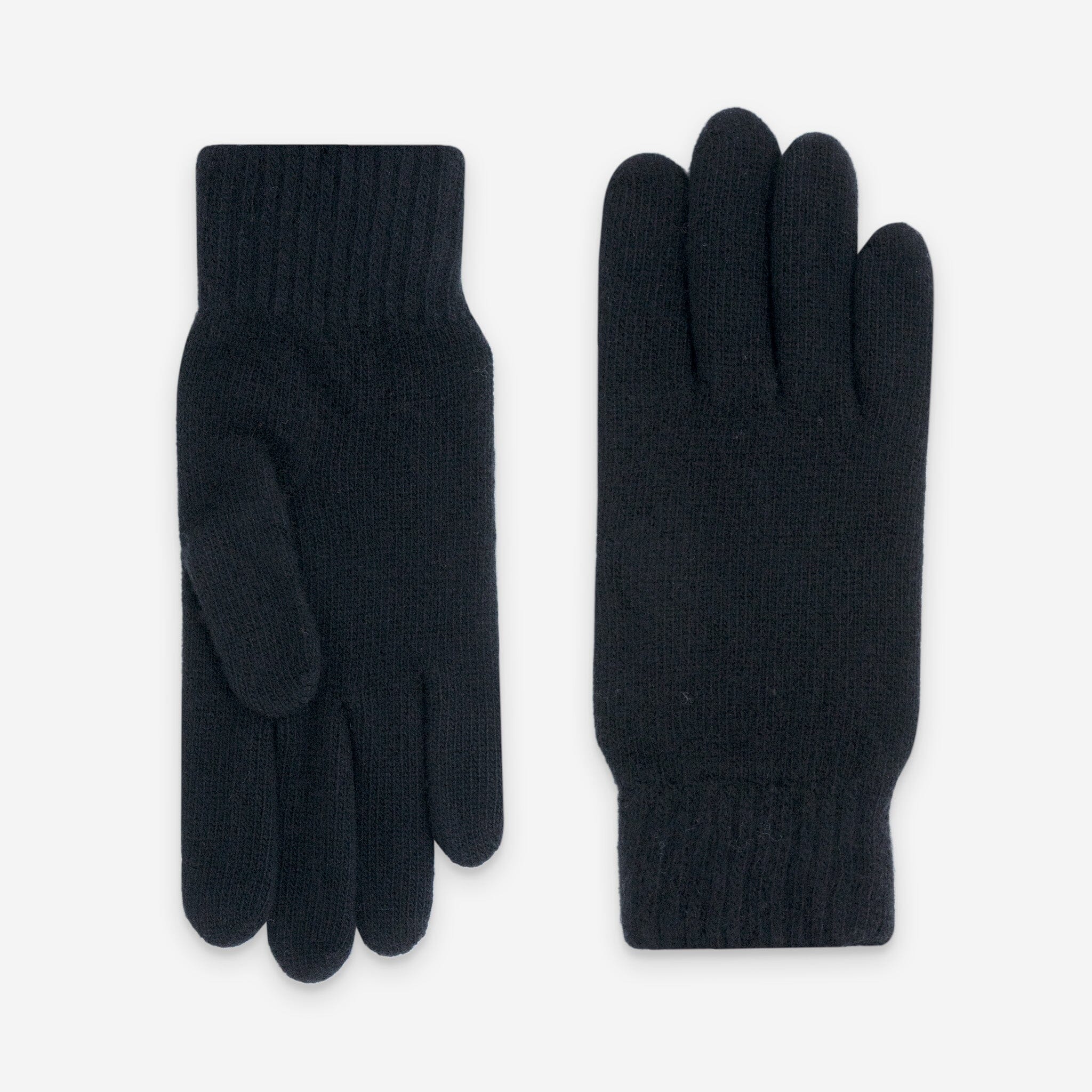 Gants homme 90% cachemire 10% laine merino-33003NF Gants laine homme Glove Story Noir TU 