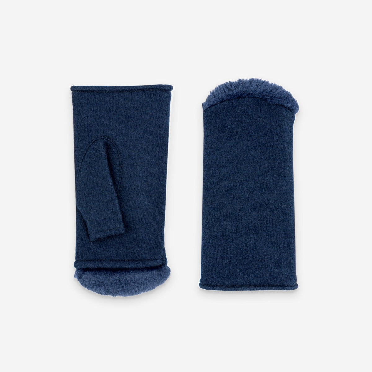 Mitaines femme en laine non doublées, Deep Blue – 31193NF