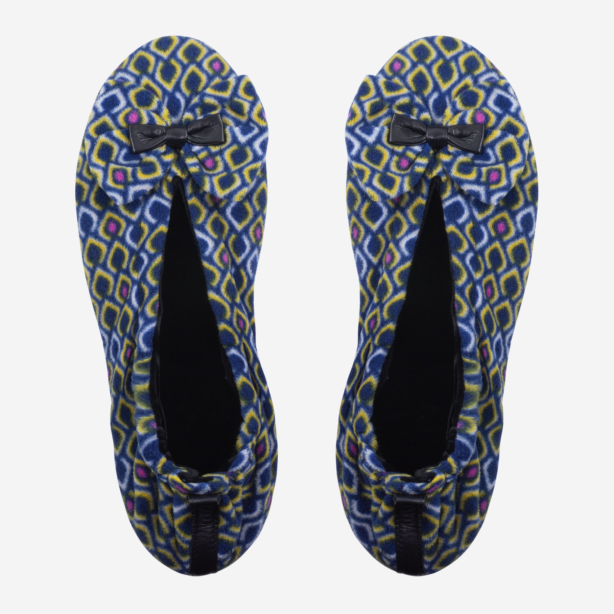 Ballerines d'intérieur en velours imprimé-CF0143 Ballerines Glove Story Geometrique S 