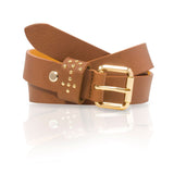 Ceinture cuir de vachette femme-Largeur 25mm-CTF006 Ceinture Glove Story COGNAC .085/100 - 25 