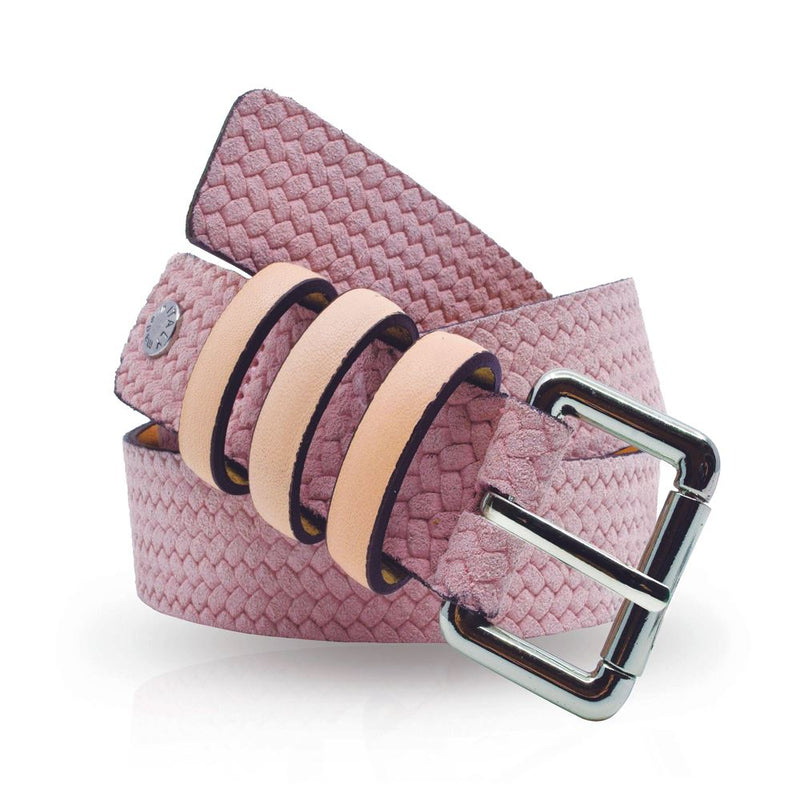 Ceinture cuir de vachette femme-Largeur 30mm-CTF005 Ceinture Glove Story ROSE .085/100 - 30 