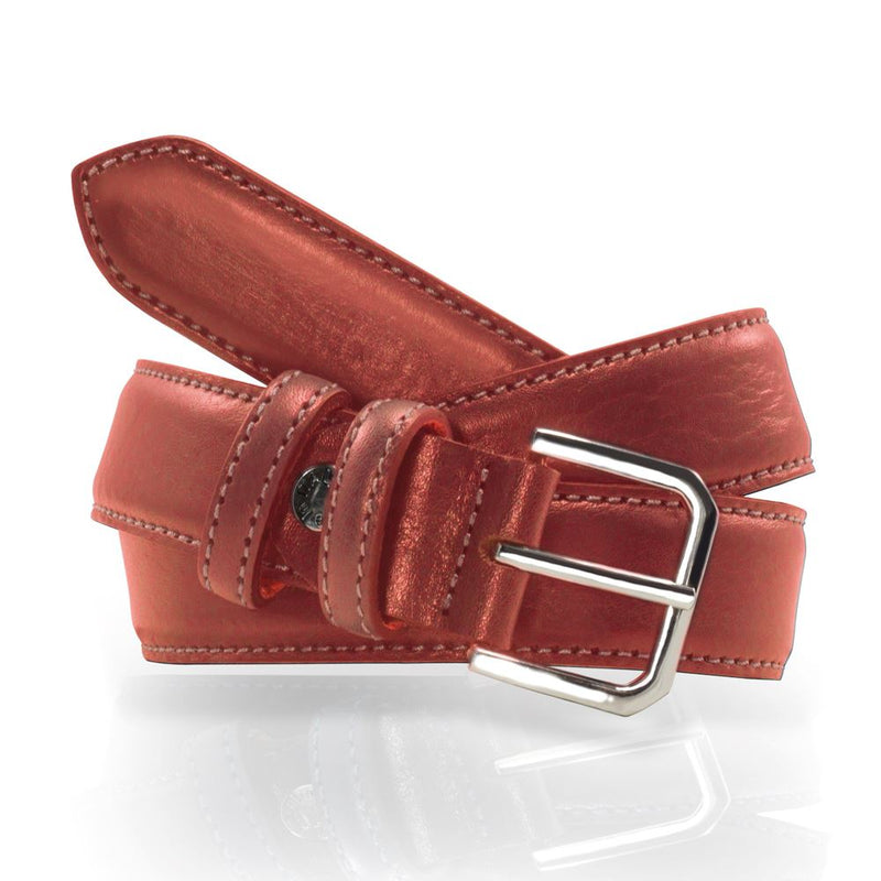 Ceinture cuir de vachette femme-Largeur 30mm-CTF014 Ceinture Glove Story ROUGE .085/100 - 30 