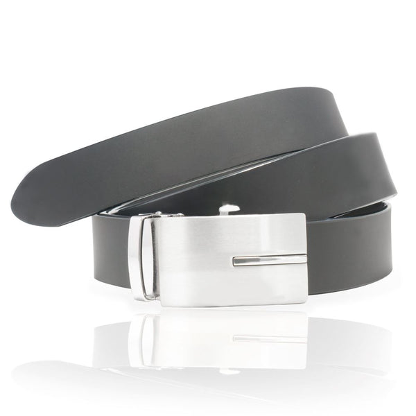 Ceinture cuir de vachette homme-Largeur 30mm-CT037 Ceinture Glove Story NOIR .115/130 - 30 