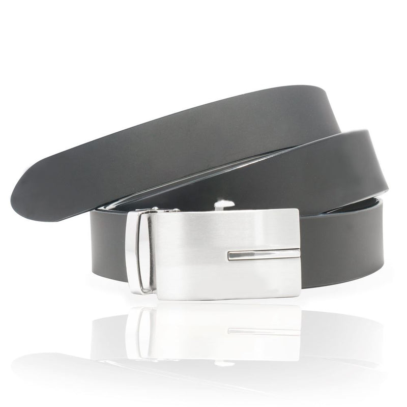 Ceinture cuir de vachette homme-Largeur 30mm-CT037 Ceinture Glove Story NOIR .115/130 - 30 