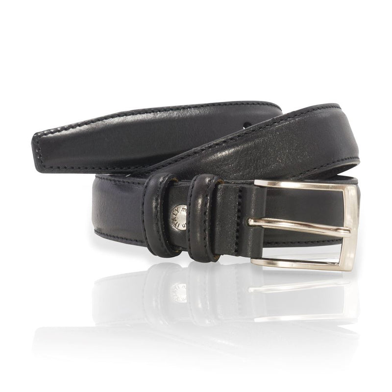 Ceinture cuir de vachette homme-Largeur 30mm-CT042 Ceinture Glove Story NOIR .095/110 - 30 