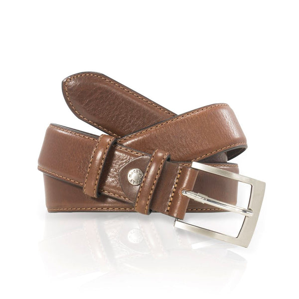 Ceinture cuir de vachette homme-Largeur 35mm-CT039 Ceinture Glove Story MARRON .095/110 - 35 