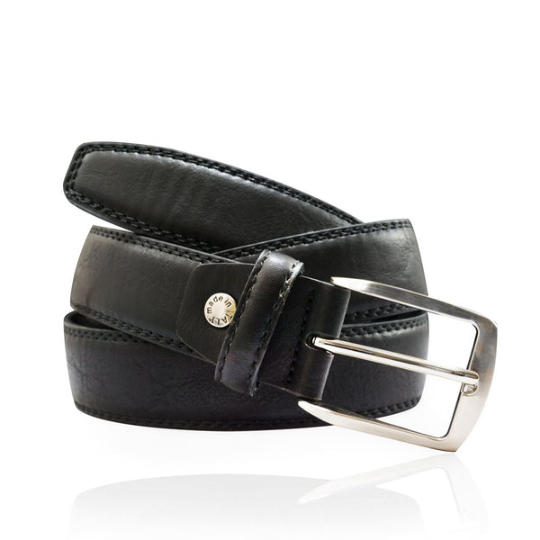 Ceinture cuir de vachette homme-Largeur 35mm-CT040 Ceinture Glove Story NOIR .100/115 - 35 