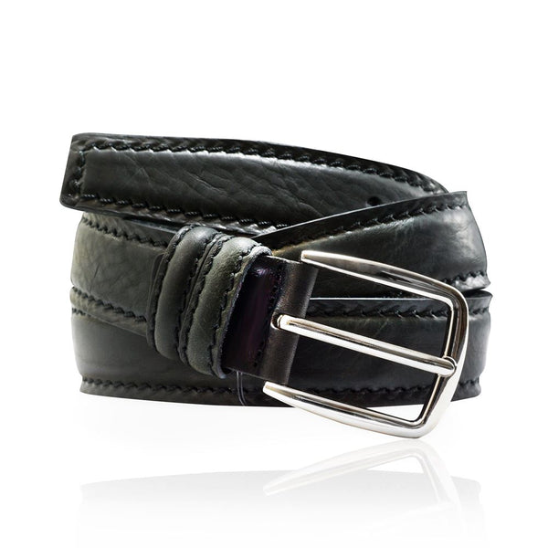 Ceinture cuir de vachette homme-Largeur 35mm-CT047 Ceinture Glove Story NOIR .100/115 - 35 