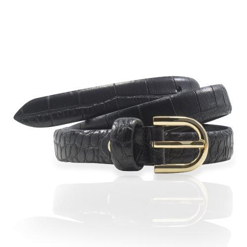 Ceinture Femme 1 Passant Ceinture Glove Story NOIR .085/100 - 20 Cuir de vachette - vachette