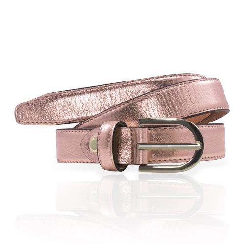 Ceinture Femme Boucle Arrondie Ceinture Glove Story ROSE .085/100 - 25 Cuir de vachette - Synderme