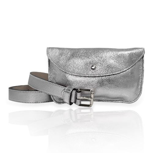 Ceinture Femme Pochette Ceinture Glove Story GRIS .085/100 - 25 Cuir de vachette - Synderme