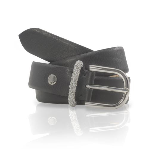 Ceinture Femme Type Strass Ceinture Glove Story GRIS .090/105 - 30 Cuir de vachette - vachette