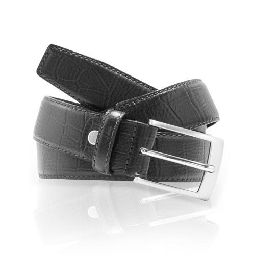 Ceinture Homme Facon Croco Ceinture Glove Story NOIR .115/130 - 35 Vachette - Vachette