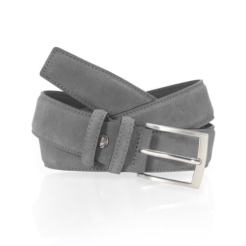 Ceinture Homme Suede Boucle Rectangle Ceinture Glove Story GRIS .100/115 - 35 Vachette - Vachette