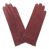 Cuir Prestige Femme baguettes droites soufflet Gant Glove Story Rouge 6.5 Cuir de mouton - 100% Soie