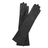 Cuir Prestige Femme long Gant Glove Story Noir 6.5 Cuir de mouton - 100% Soie