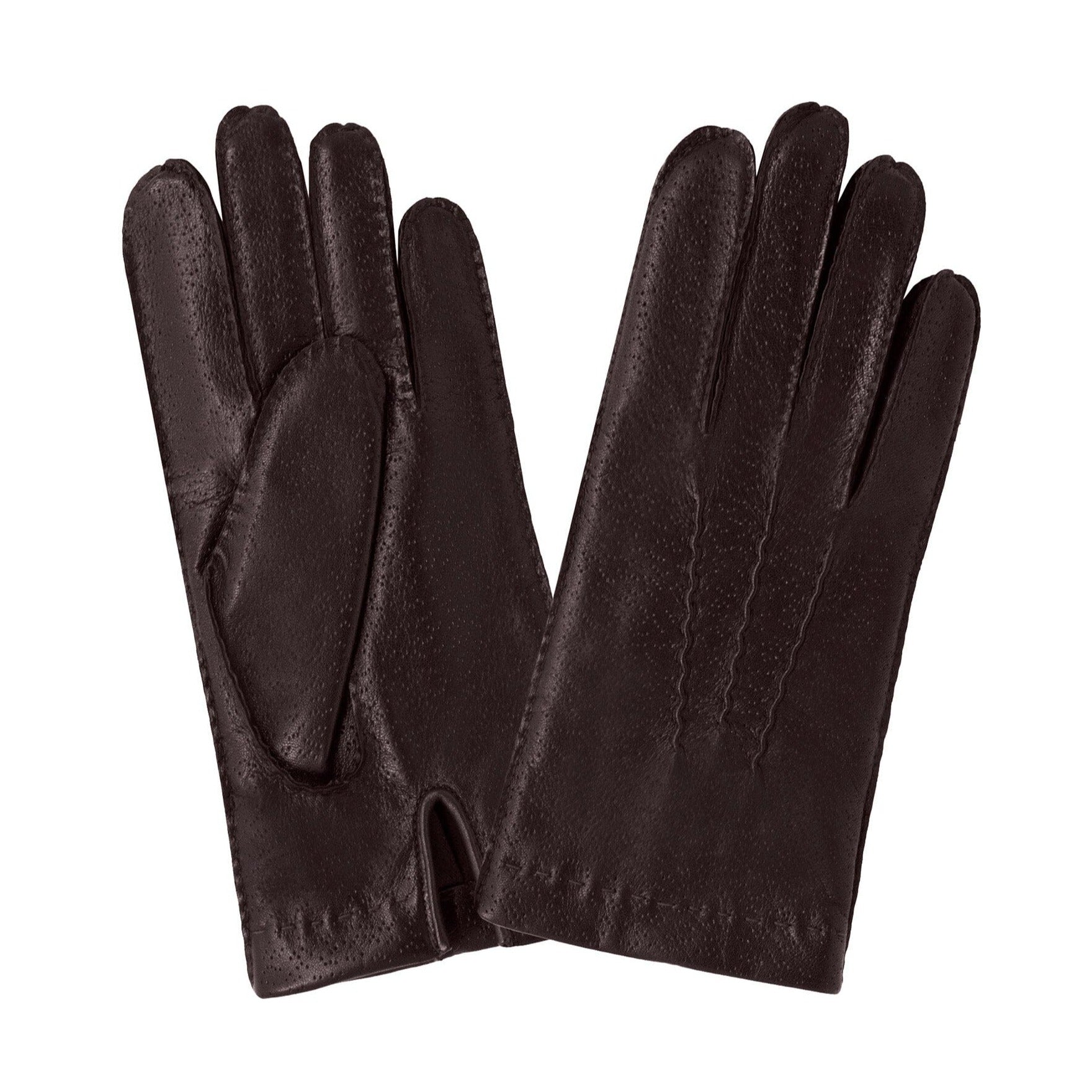 Gants En Cuir D'Agneau Pour Femme - Doublure Polaire, Élégants Et Chauds Pour L'Hiver