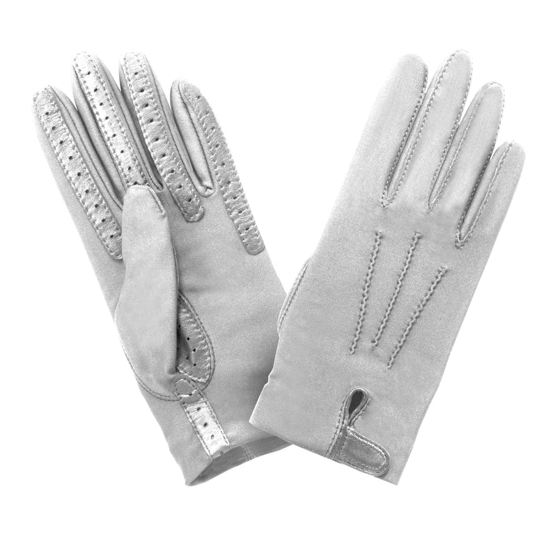 Flexicuir femme 3 baguettes Gant Glove Story Blanc TU Tissus 18% élastomère/82% polyamide - Non doublé