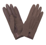 Flexicuir femme 3 baguettes Gant Glove Story Bordeaux TU Tissus 18% élastomère/82% polyamide - Non doublé