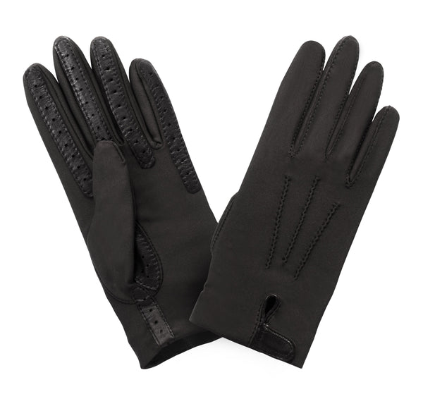 FLEXICUIR FEMME 3 BAGUETTES Gant Glove Story Noir TU Tissus 18% elastomere/82% polyamide - Non Doublé