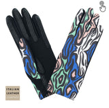 Gant Femme Imprimé Vague Tactile Gant Glove Story Vague Bleu TU 18% Elastomère-82%Polyamide / 100% Polyester
