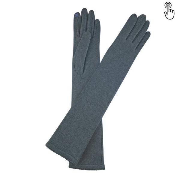 Gant laine femme long TACTILE Gant Glove Story Deep Blue TU Tissus 80% laine-20% nylon