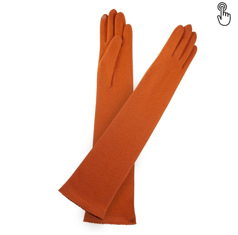 Gant laine femme long TACTILE Gant Glove Story Orange TU Tissus 80% laine-20% nylon