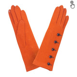 Gant laine femme mi long TACTILE Gant Glove Story Orange TU Tissus 80% laine-20% nylon