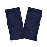 Gant laine femme mitaine aves revers Gant Glove Story Deep Blue TU Tissus 80% laine-20% nylon