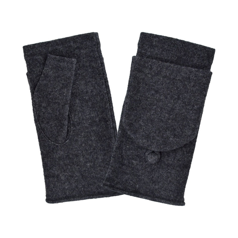 Gant laine femme mitaine aves revers Gant Glove Story Gris TU Tissus 80% laine-20% nylon