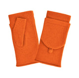 Gant laine femme mitaine aves revers Gant Glove Story Orange TU Tissus 80% laine-20% nylon