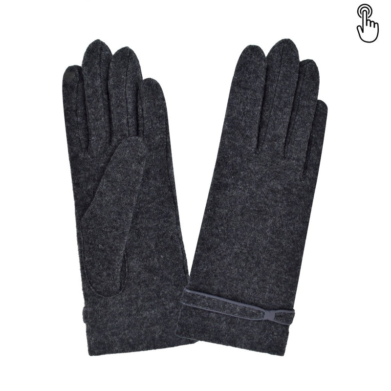 Gant laine femme strap papillon TACTILE Gant Glove Story Gris TU Tissus 80% laine-20% nylon