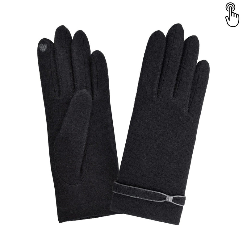 Gant laine femme strap papillon TACTILE Gant Glove Story Noir TU Tissus 80% laine-20% nylon