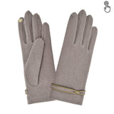 Gant laine femme strap papillon TACTILE Gant Glove Story Taupe TU Tissus 80% laine-20% nylon