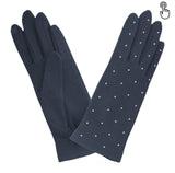 Gant laine femme studs all over TACTILE Gant Glove Story Deep Blue TU Tissus 80% laine-20% nylon