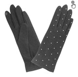 Gant laine femme studs all over TACTILE Gant Glove Story Gris TU Tissus 80% laine-20% nylon