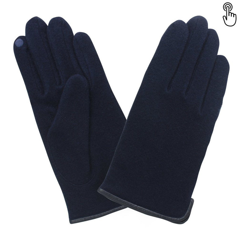 Gant laine homme simple ouvert coté TACTILE Gant Glove Story Deep Blue TU Tissus 80% laine-20% nylon