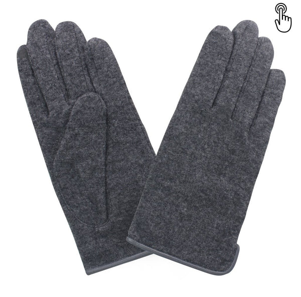 Gant laine homme simple ouvert coté TACTILE Gant Glove Story Gris TU Tissus 80% laine-20% nylon