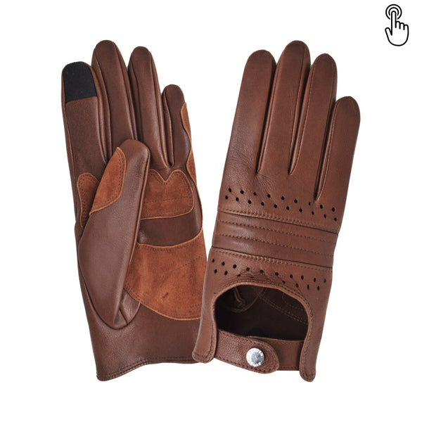 Gant vélo/e-trottinette femme Glove Story CORK S Cuir d'agneau - Non Doublé