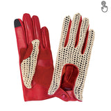 Gant vélo/e-trottinette femme Glove Story FLAME SCARLET S Cuir d'agneau - Non Doublé