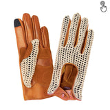 Gant vélo/e-trottinette femme Glove Story HONEY GINGER S Cuir d'agneau - Non Doublé