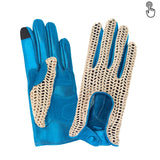 Gant vélo/e-trottinette femme Glove Story SKY BLUE S Cuir d'agneau - Non Doublé